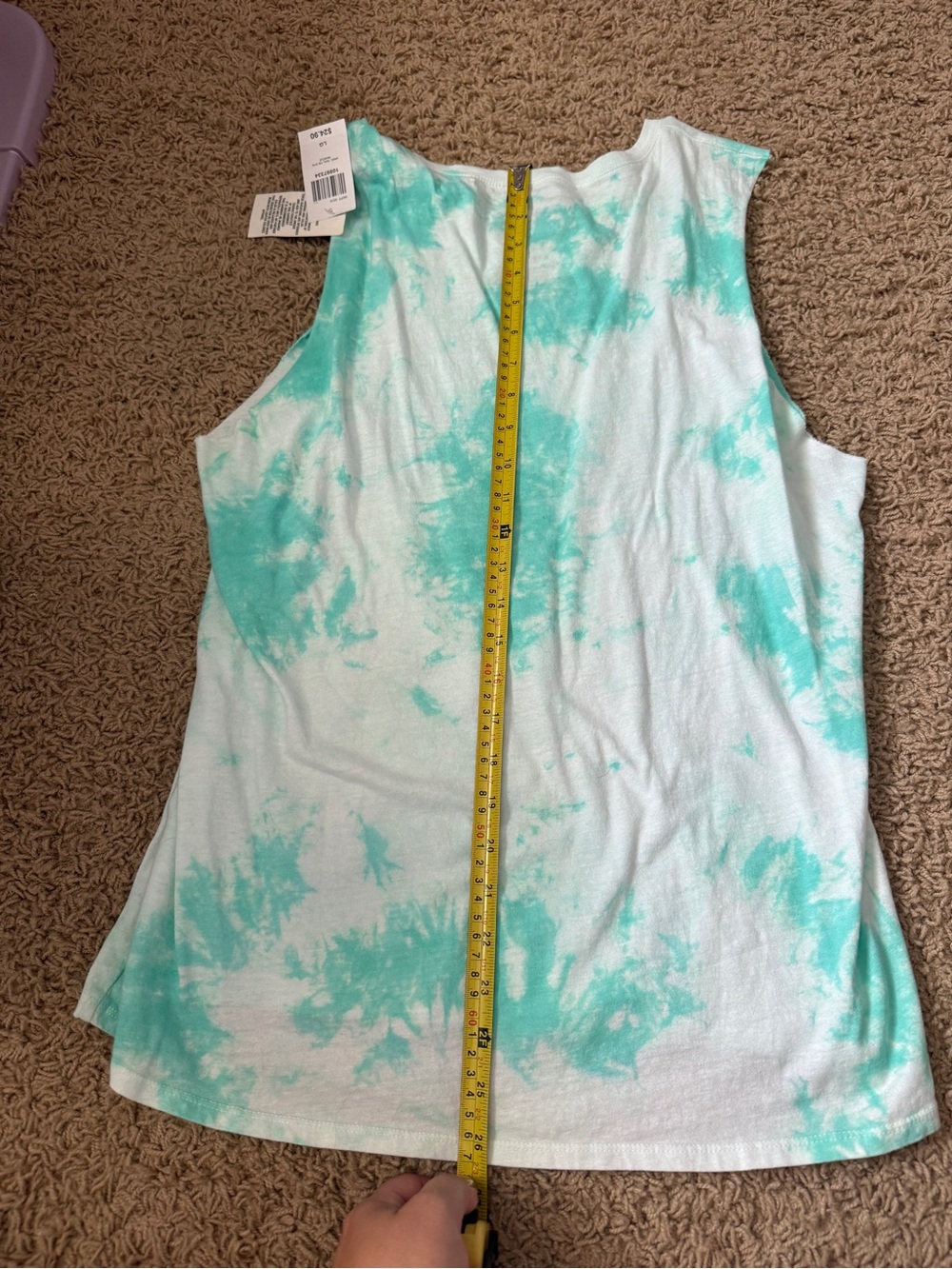 Hot Topic Ariel Tie-Dye Sleeveless Tank Top LG - Picture 7 of 8